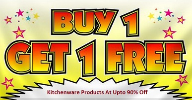 India Desire : Snapdeal : Buy 1 Get 1 Free Kitchenware At Upto 90% Off
